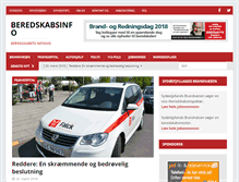 Tablet Screenshot of beredskabsinfo.dk